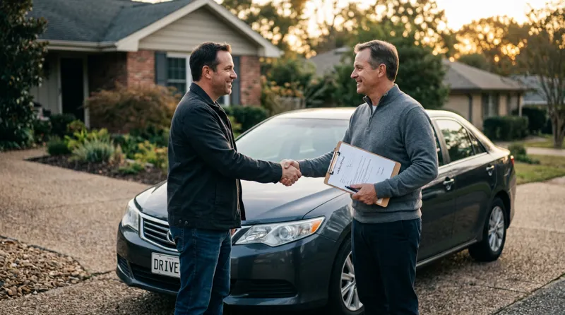 A private vehicle sale and bill of sale document